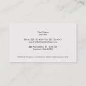 Chic Boutique Faux Red Snake Skin Black Embleem Visitekaartje (Achterkant)