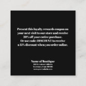 Chic Boutique Gold Bow Ribbon Discount Coupon (Achterkant)