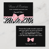 Chic Boutique Light Pink Ribbon kortingsbon Kortingskaartje (Voorkant / Achterkant)