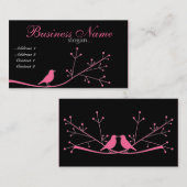 Chic Boutique Pink Bird Visitekaartje (Voorkant / Achterkant)
