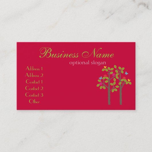 Chic Boutique Red Visitekaartje (Voorkant)