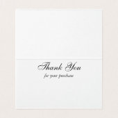 Chic Boutique Rood Bedankkaart Kaart (Binnenkant ongevouwen)