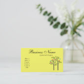 Chic Boutique Yellow Visitekaartje (Staand voorkant)