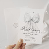Chic Bow Bruidsfeest Kaart