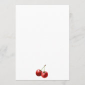 Chic Bow Cherry Martini Galentines Dinner Party Kaart (Achterkant)