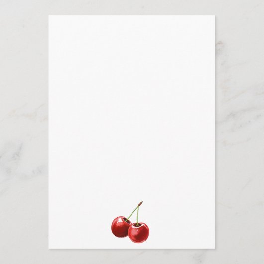 Chic Bow Cherry Martini Galentines Dinner Party Kaart (Achterkant)