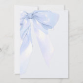 Chic Bow Something Blue Before I DO Bridal Shower Kaart (Achterkant)