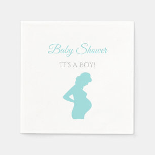 Chic Boy Baby shower Pregnant Woman Baby Bump Servet