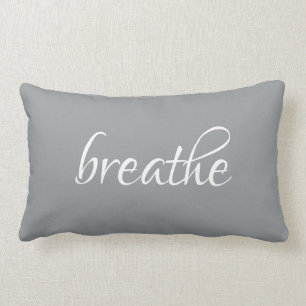 Chic Breathe Grey Lumbar Pillow Kussen