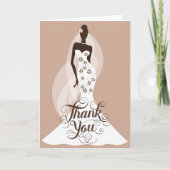 Chic Bridal Dank u kaart (Voorkant)
