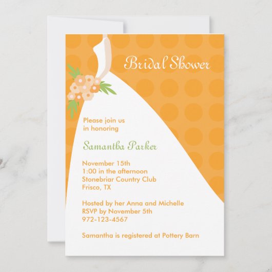 Chic Bridal Shower Uitnodiging (Voorkant)