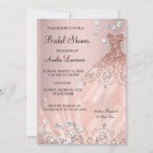 Chic Bride blush roze jurk Diamond Vrijgezellenfee Kaart (Voorkant)