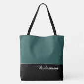 Chic Bridesmaid Canvas tas (Achterkant)