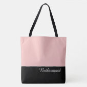 Chic Bridesmaid Canvas tas (Voorkant)