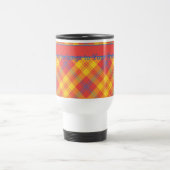 Chic Bright Red Yellow en Blue Pset Travel Mug Reisbeker (Center)