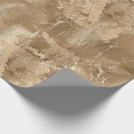 Chic Bronze Gold Cadeaupapier (Hoek)