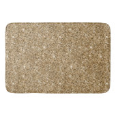 Chic Bronze Gold Glitter Badmat (Voorkant)