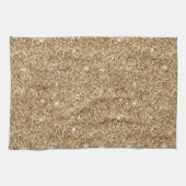 Chic Bronze Gold Glitter Theedoek (Horizontaal)