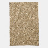 Chic Bronze Gold Glitter Theedoek (Verticaal)