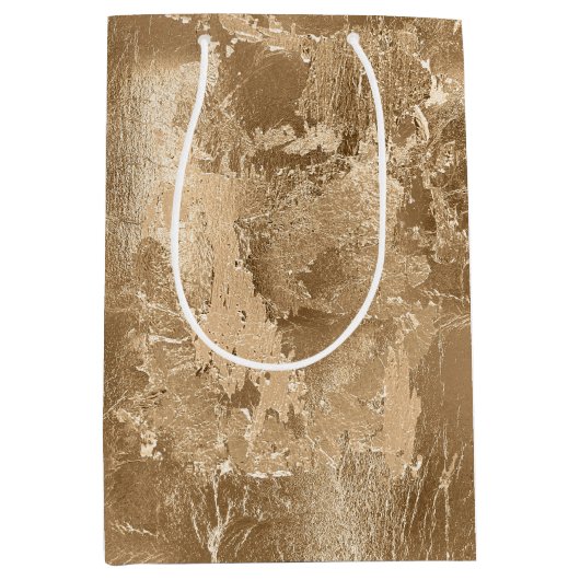 Chic Bronze Gold Medium Cadeauzakje (Voorkant)