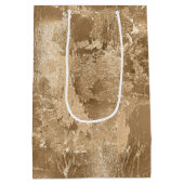 Chic Bronze Gold Medium Cadeauzakje (Achterkant)