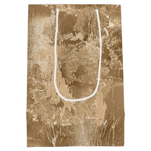 Chic Bronze Gold Medium Cadeauzakje (Achterkant)