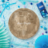 Chic Bronze Gold Papieren Bordje (Feest)