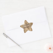 Chic Bronze Gold Shine Bright Glitter Ster Sticker (Envelop)