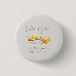 Chic brood en boter bruidsfeest ronde button 3,2 cm