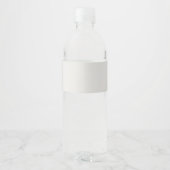 Chic brood en boter bruidsfeest waterfles etiket (Achterkant)