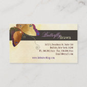 Chic Brown Butterfly gepersonaliseerd Visitekaartje (Achterkant)