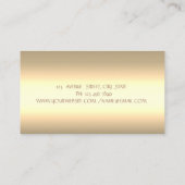 Chic Brown Lotus Bloem Yoga Instructeur Visitekaartje (Achterkant)