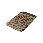 Chic Brown Polka Dot Bathmat Badmat (Gekanteld)