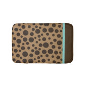 Chic Brown Polka Dot Bathmat Badmat (Voorkant)