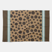 Chic Brown Polka Dot Hand Towel Theedoek (Horizontaal)