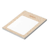 Chic Brown Polka Dots Stationery Notitieblok (Linkerzijde)