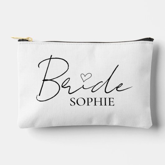 Chic bruids prep pouch | Gepersonaliseerd met naam Etui (Voorkant)