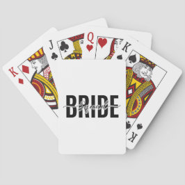Chic Bruidsmeisjes Team Bachelorette Pokerkaarten
