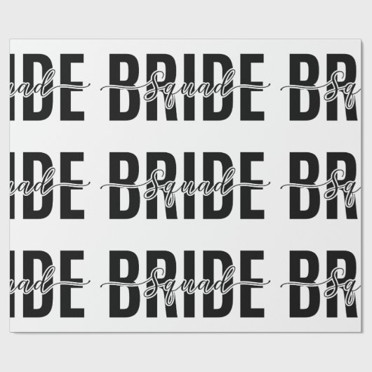 Chic Bruidsmeisjes Team Hen Party Cadeaupapier (Vlak)