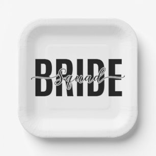 Chic Bruidsmeisjes Team Hen Party Papieren Bordje