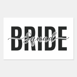 Chic Bruidsmeisjes Team Hen Party Rechthoekige Sticker