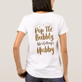 Chic Bruidsstam Aanpasbare T-Shirt voor Bruidsfees (Achterkant)
