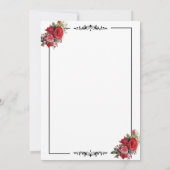 Chic bruiloft uitnodiging | Elegant (Achterkant)