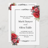 Chic bruiloft uitnodiging | Elegant (Voorkant / Achterkant)