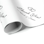 Chic bruiloft wil je bedanken voor het inpakken va cadeaupapier (Rol Hoek)