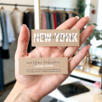 Chic bruin kraft persoonlijke stylist script handt