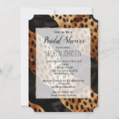 Chic Bruin Zwart Western Cowhide Leer Kaart (Voorkant)