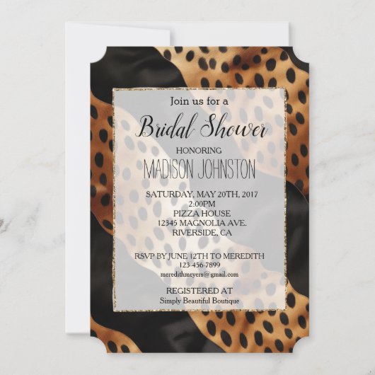 Chic Bruin Zwart Western Koeienhuid Kaart (Voorkant)