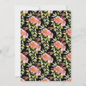 Chic Brunch en Bubble Floral Vrijgezellenfeest Kaart (Achterkant)