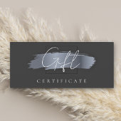 Chic Brush Stroke Elegant Zwart Cadeaubon